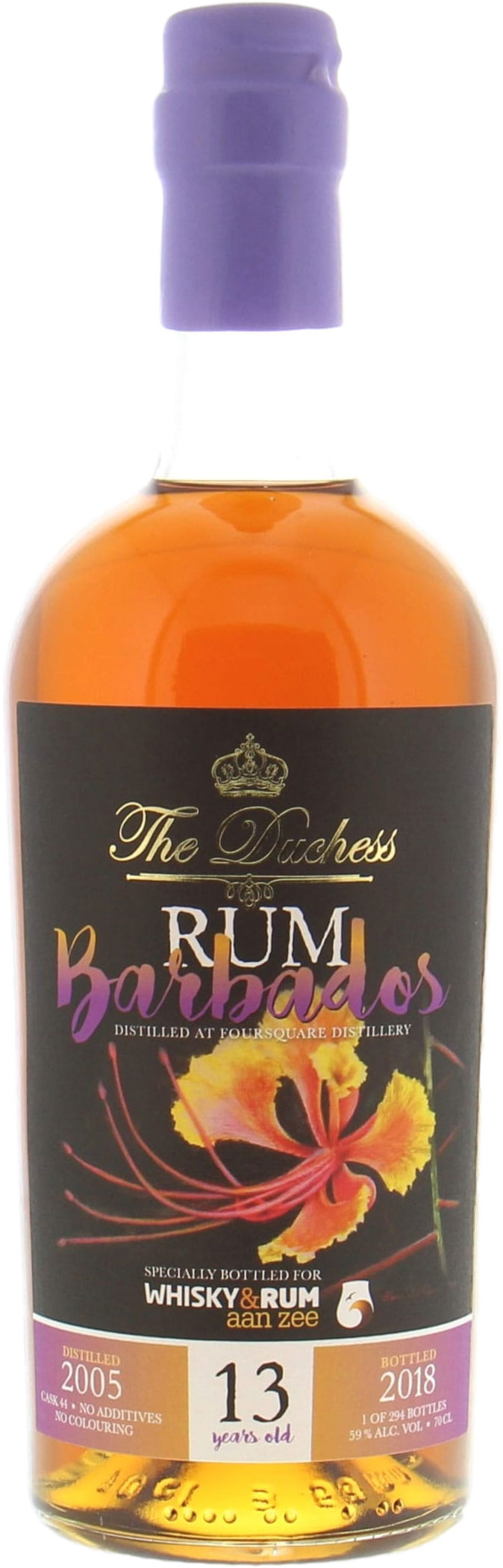 Foursquare - The Duchess 13 Years Barbados Whisky & Rum aan zee Cask 44 59% 2005