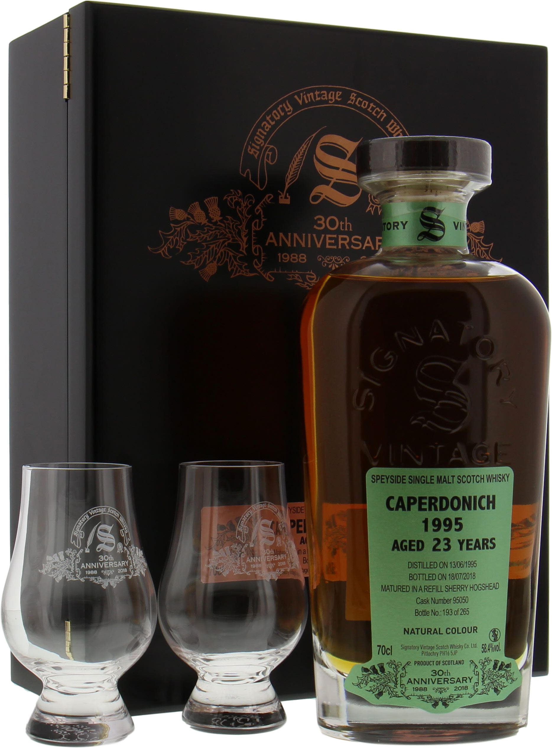 Caperdonich - 23 Years Old Signatory 30th Anniversary Cask 95050 58.4% 1995