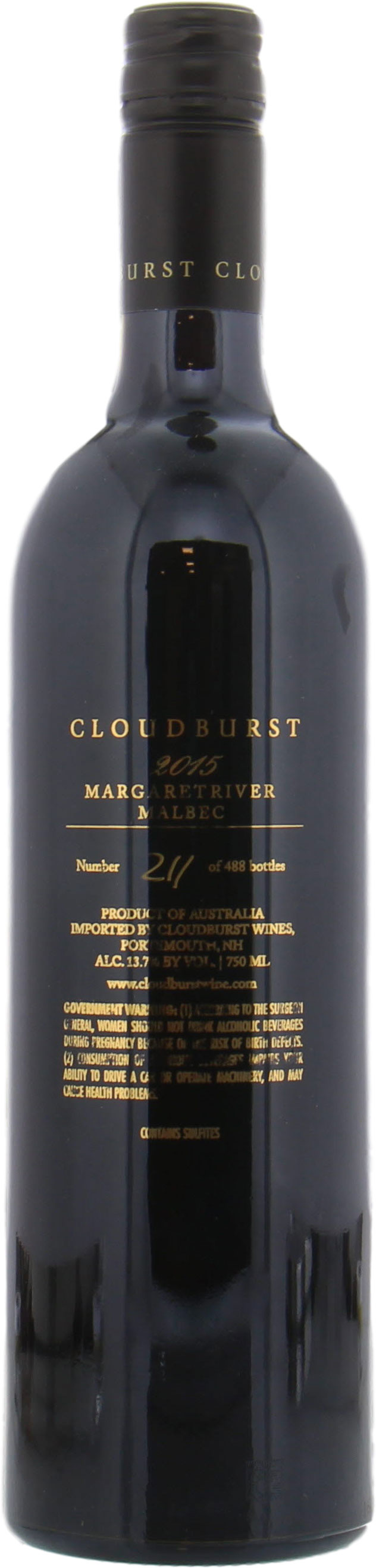 Cloudburst - Malbec 2015