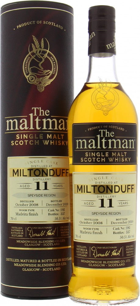 Miltonduff - 11 Years Old The Maltman Cask 5983 50.5% 2008