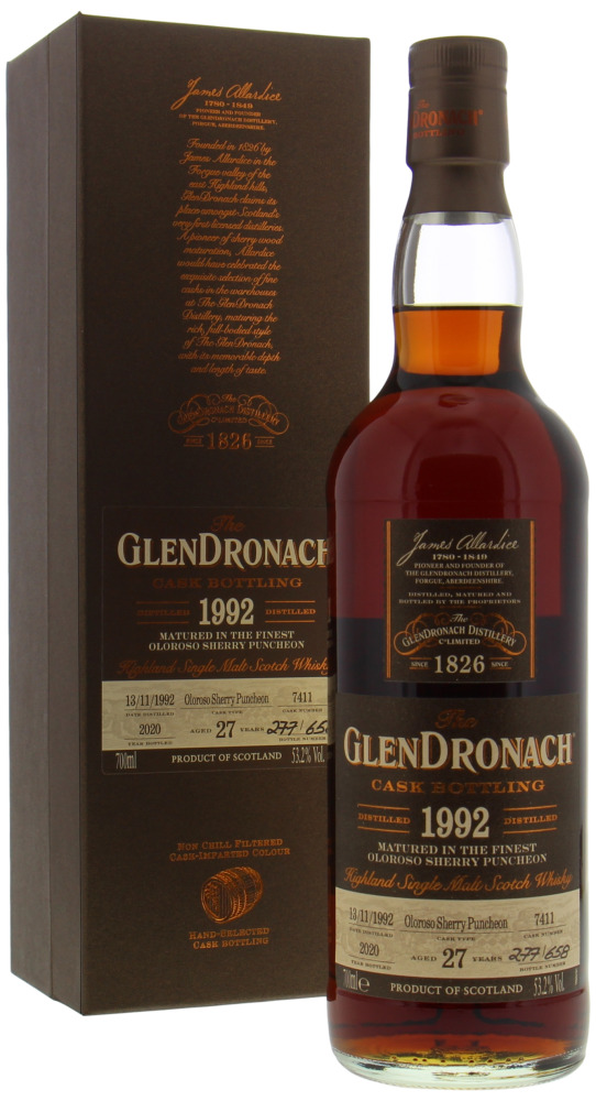 Glendronach - 27 Years Old Batch 18 Cask 7411 53.2% 1992