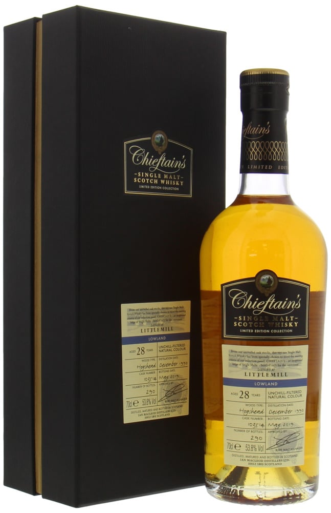 Littlemill - 28 Years Old Chieftain's Cask 103514 53.8% 1990
