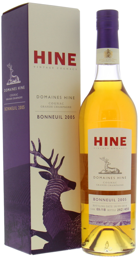 Hine - Bonneuil 2005 Grande Champagne Single Cask 09/18 43% 2005