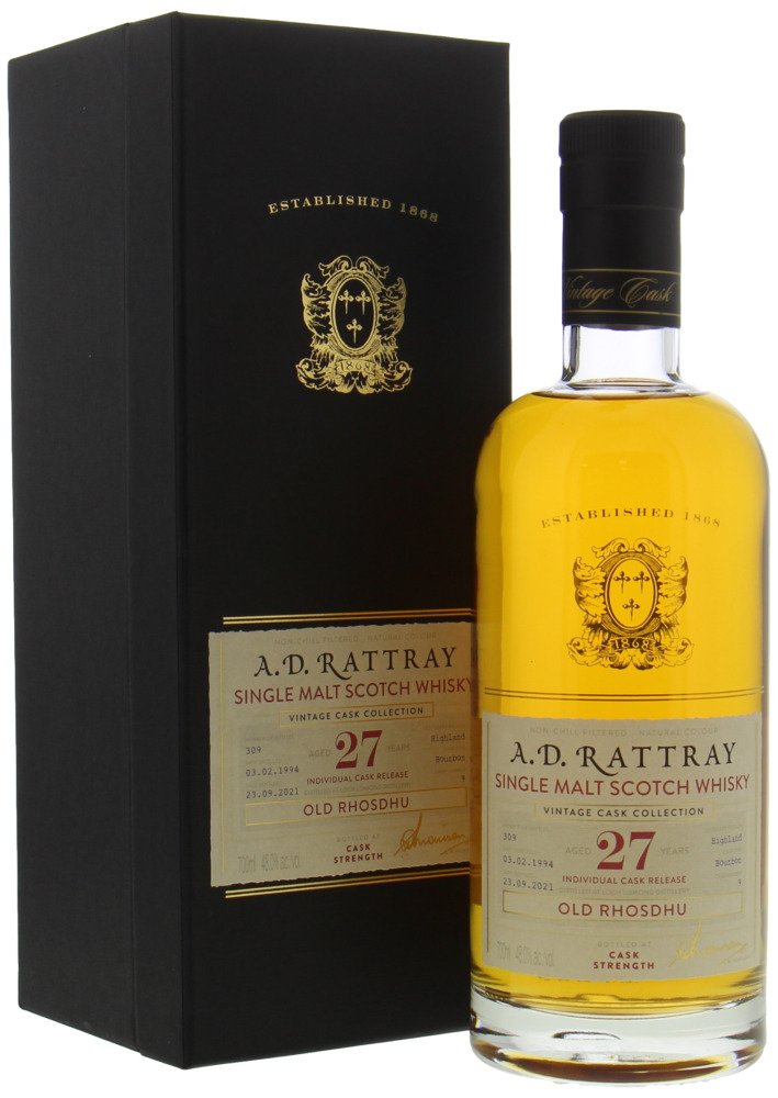 Loch Lomond - Old Rhosdhu 27 Years Old A.D. Rattray Vintage Cask Collection Cask 9 48% 1994