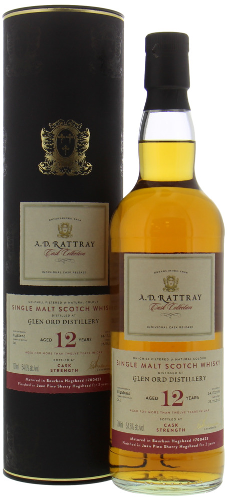 Glen Ord - 12 Years Old A.D. Rattray Cask Collection Cask 700423 54.6% 2003