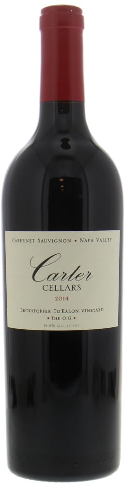 Carter Cellars - Cabernet Sauvignon Beckstoffer To Kalon Vineyard The O G 2014