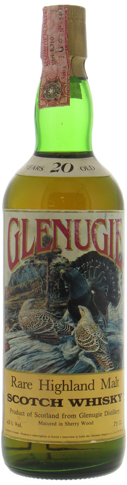 Glenugie - 20 Years Old Sestante Bird Label 43% 1968
