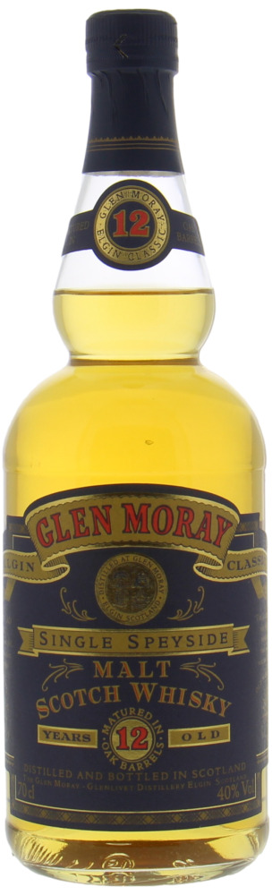 Glen Moray - 12 Years Old Blue Label Single Speyside Malt 40% NV