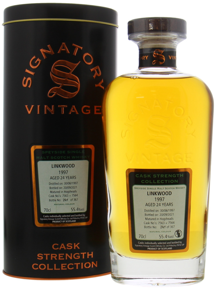 Linkwood - 24 Years  OldSignatory Vintage Cask Strength Collection 7563&7564; 55.4% 1997