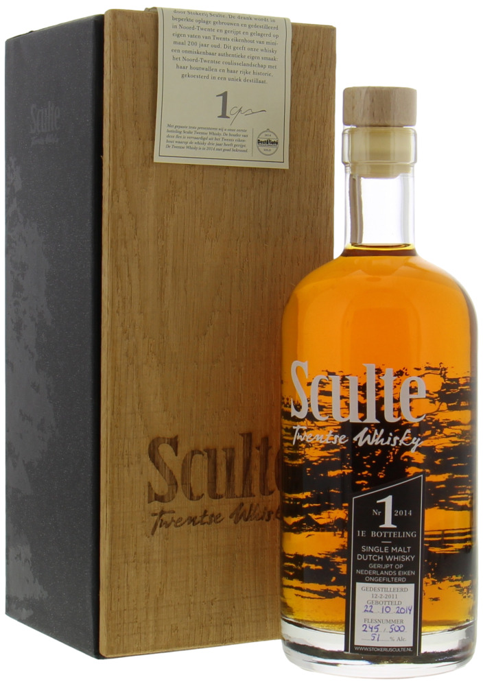 Stokerij Sculte - 1e botteling Twentse Whisky 51% 2011