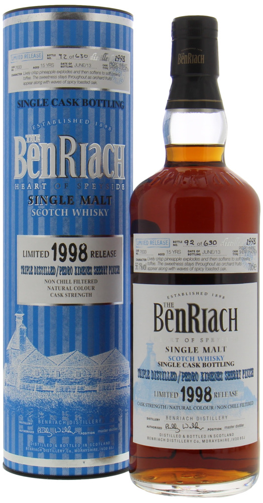 Benriach - 15 Years Old Batch 10 Cask 7633 56.1% 1998