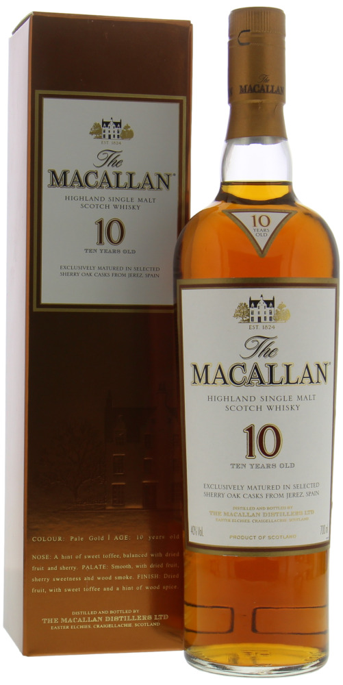 Macallan - 10 Years Old Sherry Oak 40% NV