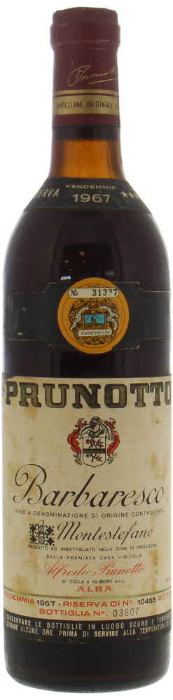 Prunotto - Barbaresco Montestefano Riserva 1967