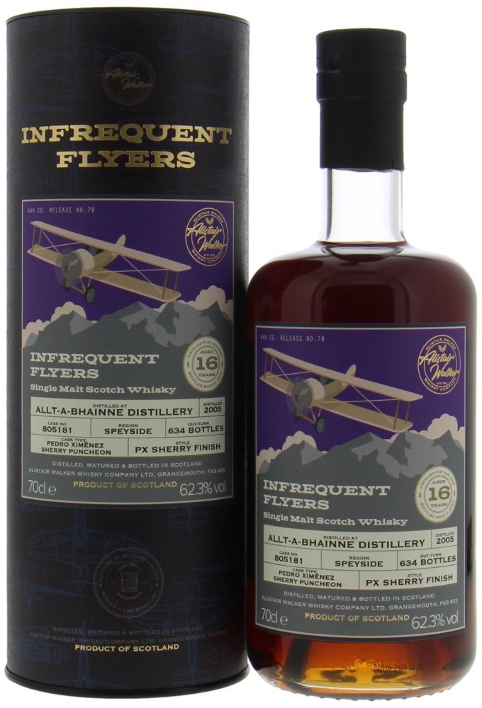 Allt-A-Bhainne - 16 Years Old Infrequent Flyers Cask 805181 62.3% 2005