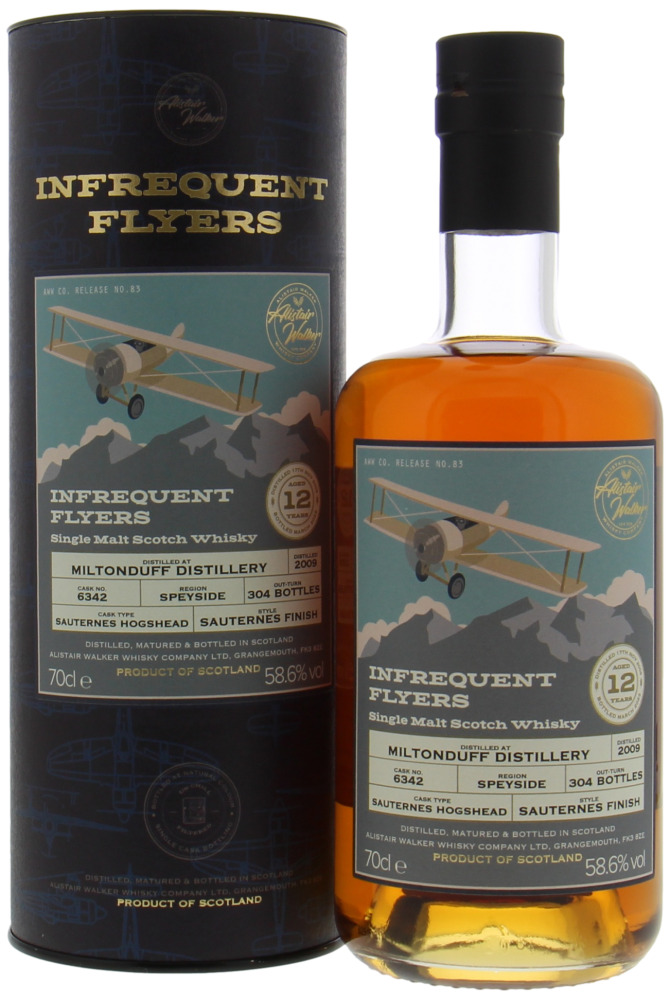 Miltonduff - 12 Years Old Infrequent Flyers Cask 6342 58.6% 2009