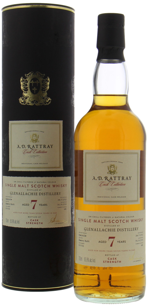 Glenallachie - 7 Years Old  A.D. Rattray Cask Collection Cask 900021 65.9% 2012
