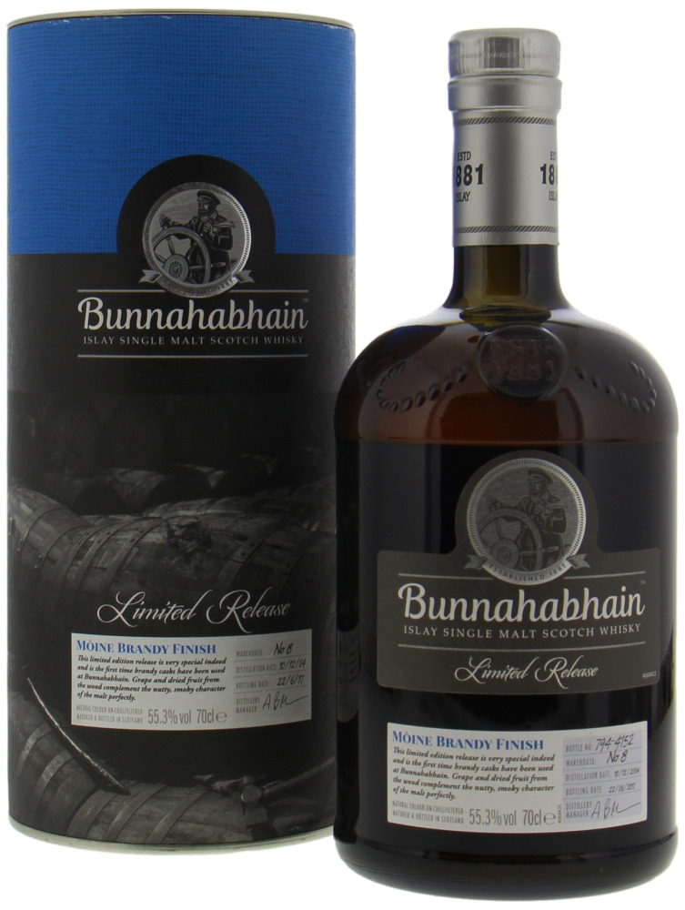 Bunnahabhain - 12 Years Old Mòine Brandy Finish Limited Release 55.3% 2004