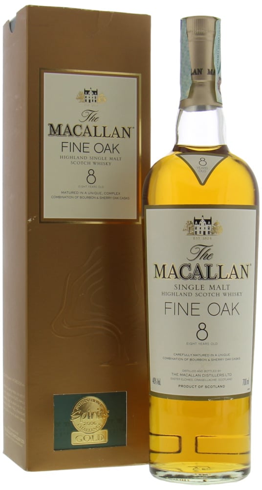 Macallan - 8 Years Old Fine Oak Spirits Challange 2006 Gold 40% NV
