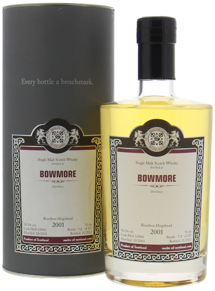 Bowmore - 11 Years Old Malts of Scotland Cask MoS 12060 58.2% 2001