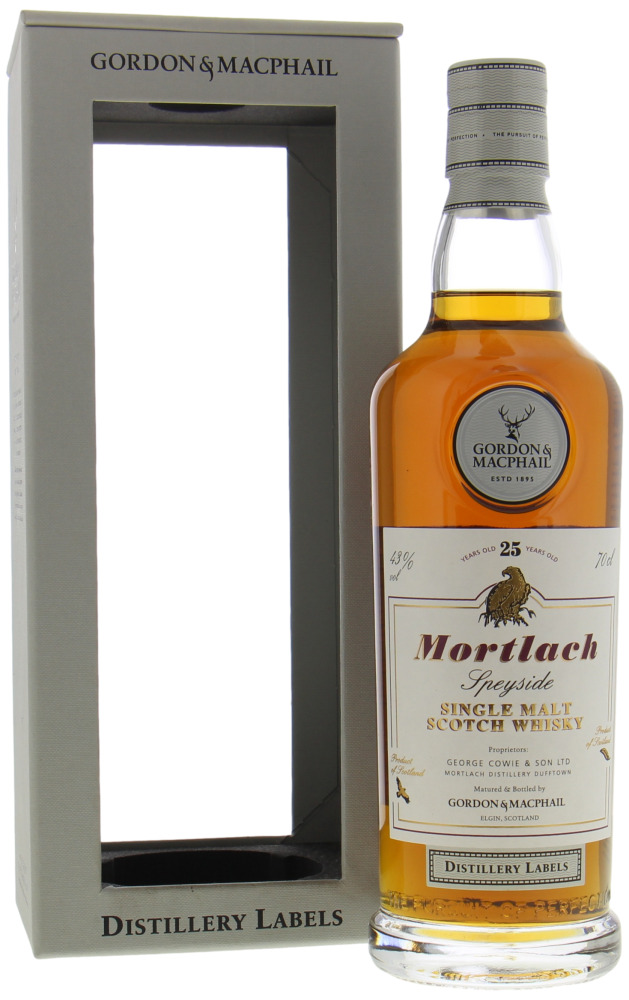 Mortlach - 25 Years Old Gordon & MacPhail Distillery Labels 43% NV