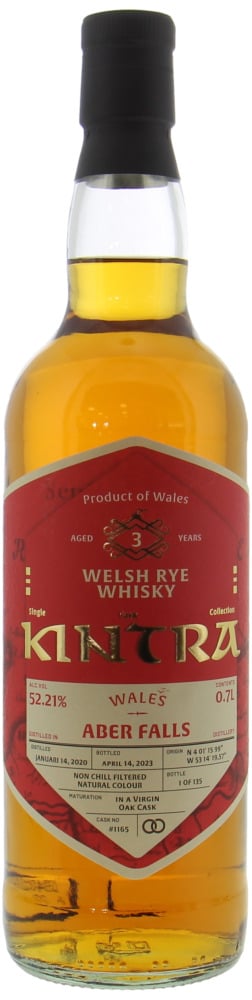 Aber Falls - 3 Years Old Kintra Whisky Single Cask Collection Cask 1165 52.21% 2020